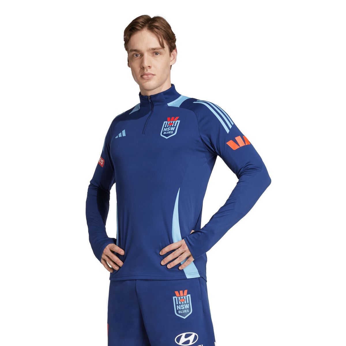 NSW Blues State of Origin 2025 Mens Quarter Zip Training Top