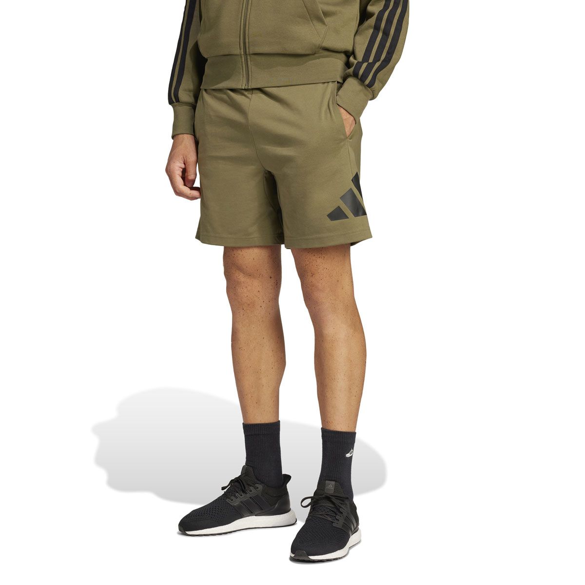 adidas Mens Big Logo Single Jersey Shorts