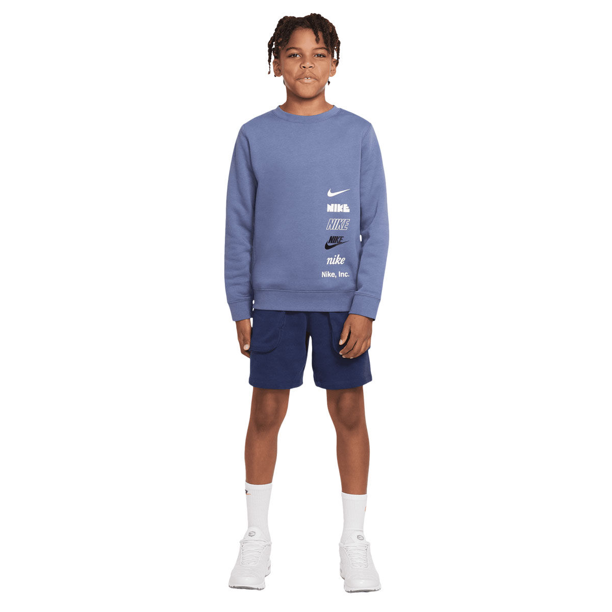 Nike Junior Sportswear Basketball Logo Crew Sweatshirt