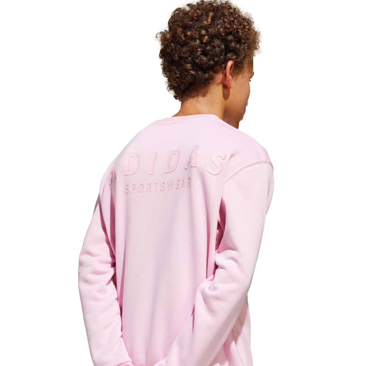 adidas Junior All Season Fleece Graphic Crew Sweatshirt