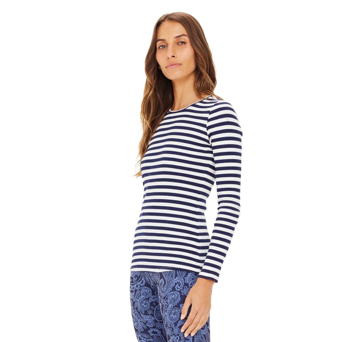 The Upside Womens Rib Chrissy Long Sleeve Top