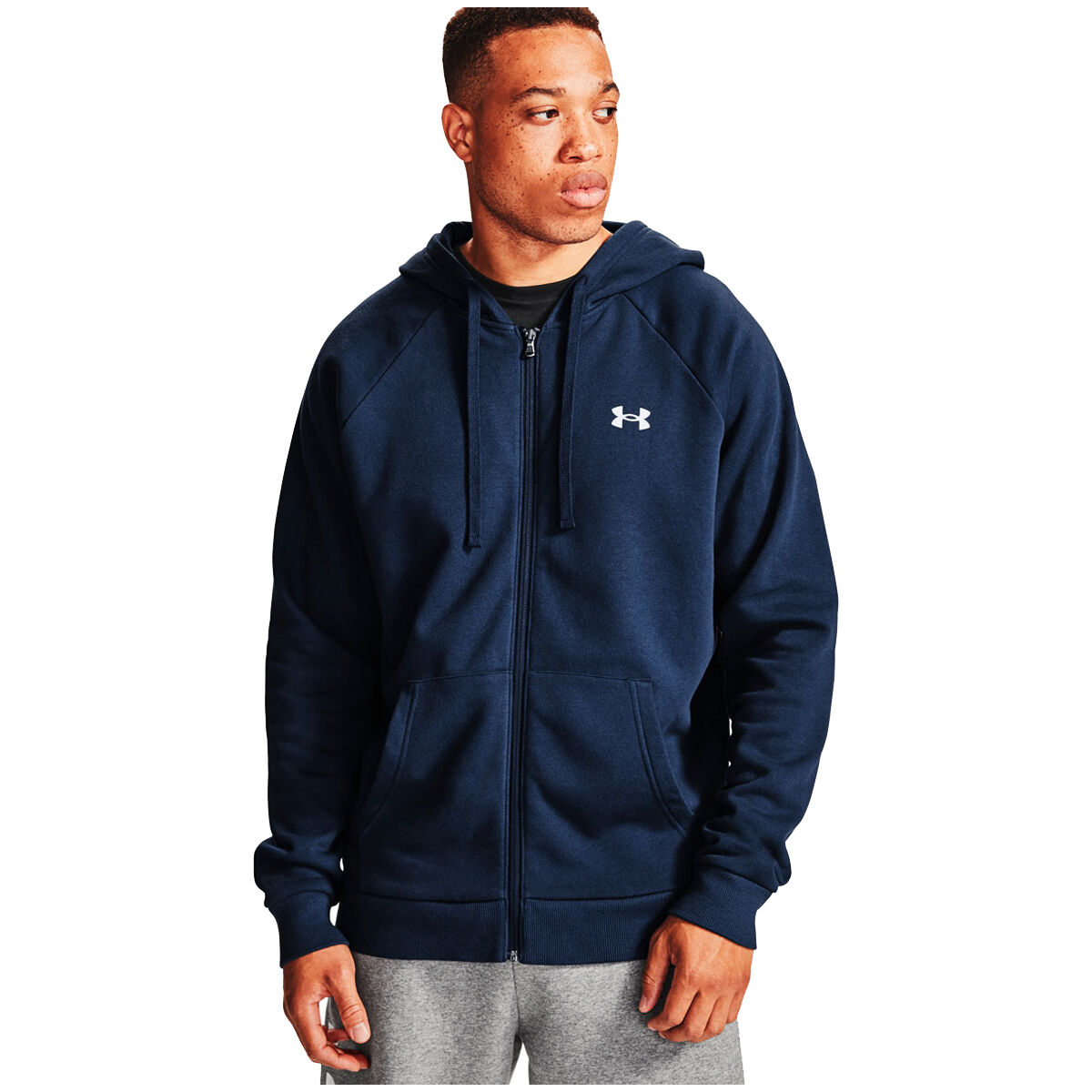 Under Armour Mens Rival Fleece Full Zip Hoodie