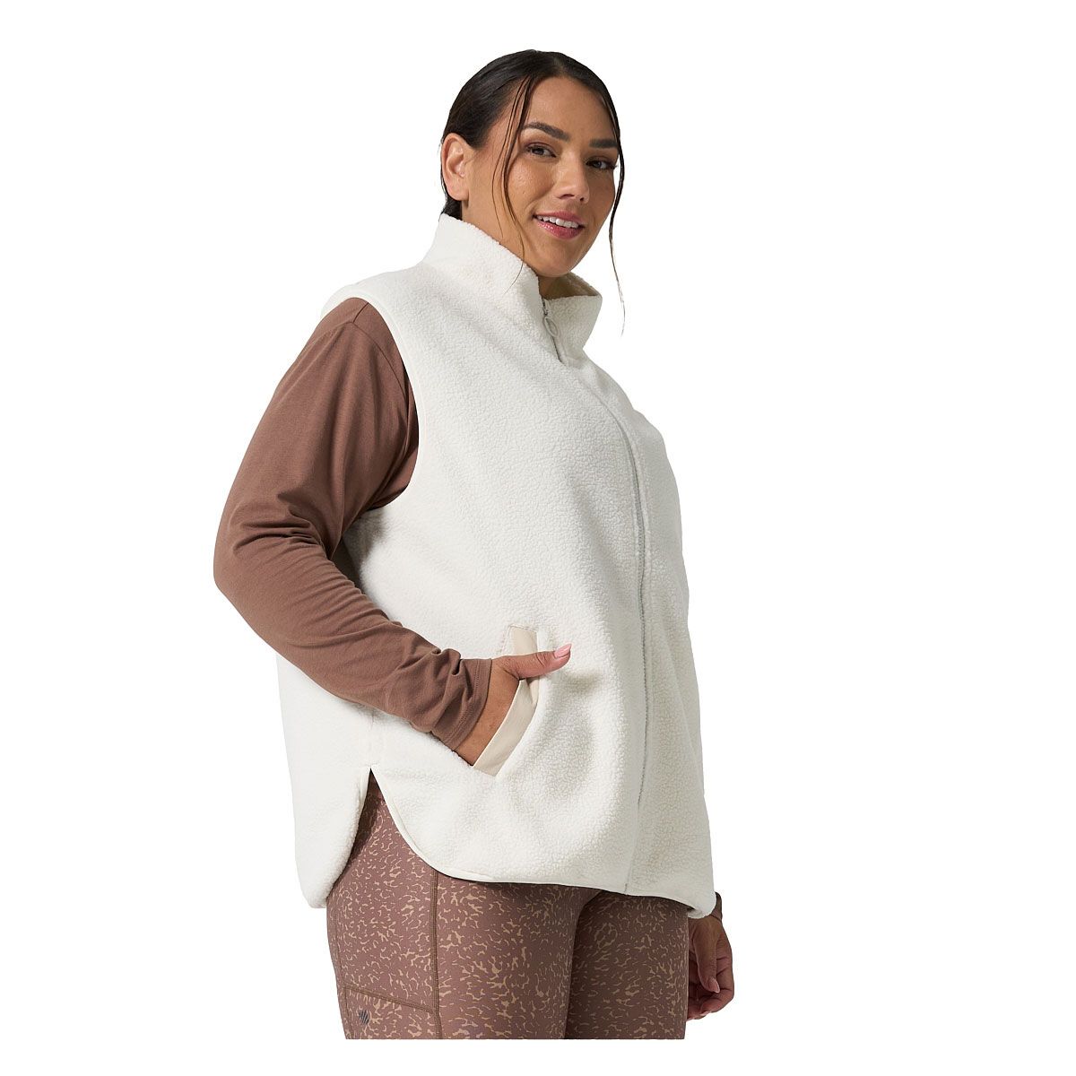 Ell/Voo Womens Bria Sherpa Vest