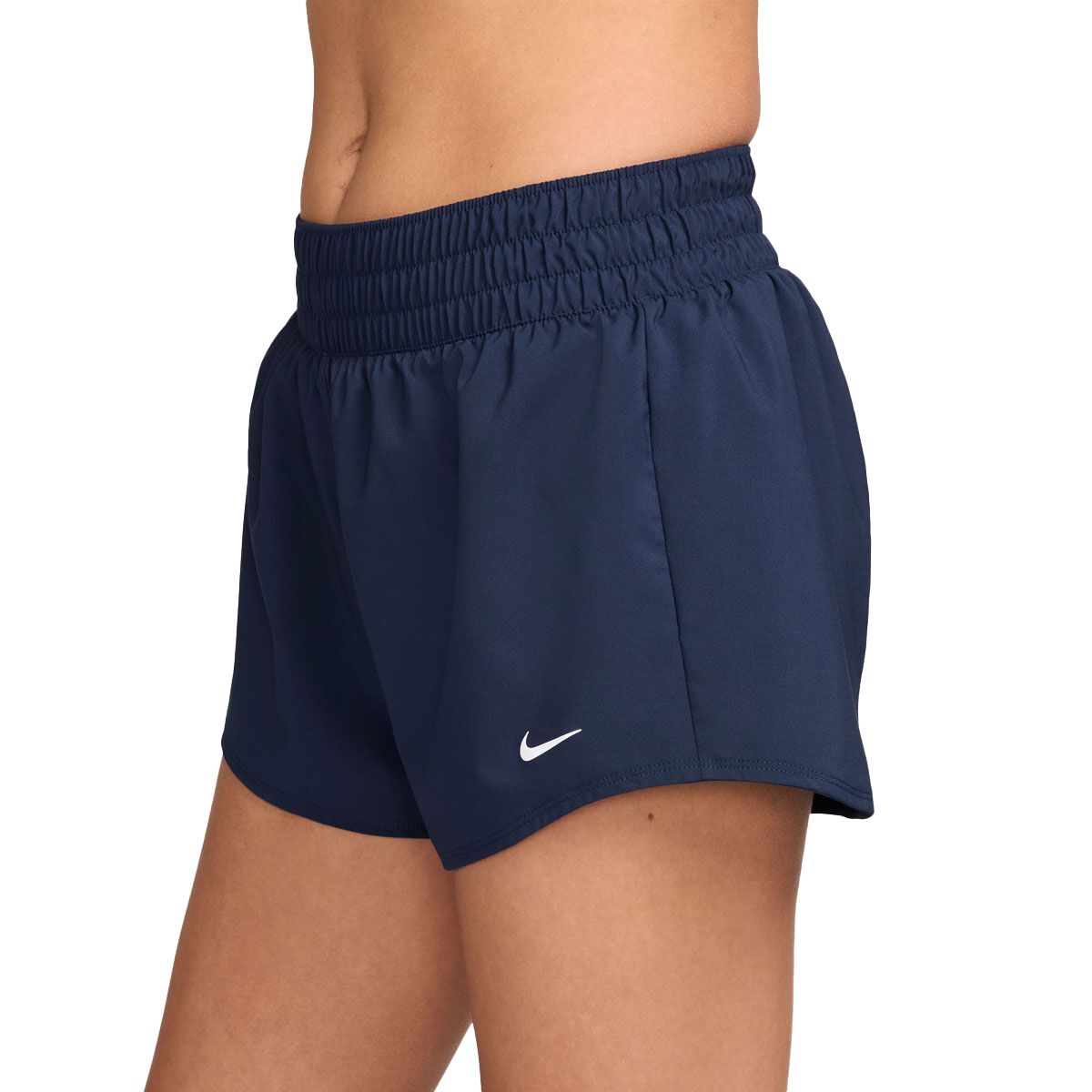 Nike Womens One Dri-FIT Mid Rise Brief-Lined 3 Inch Shorts