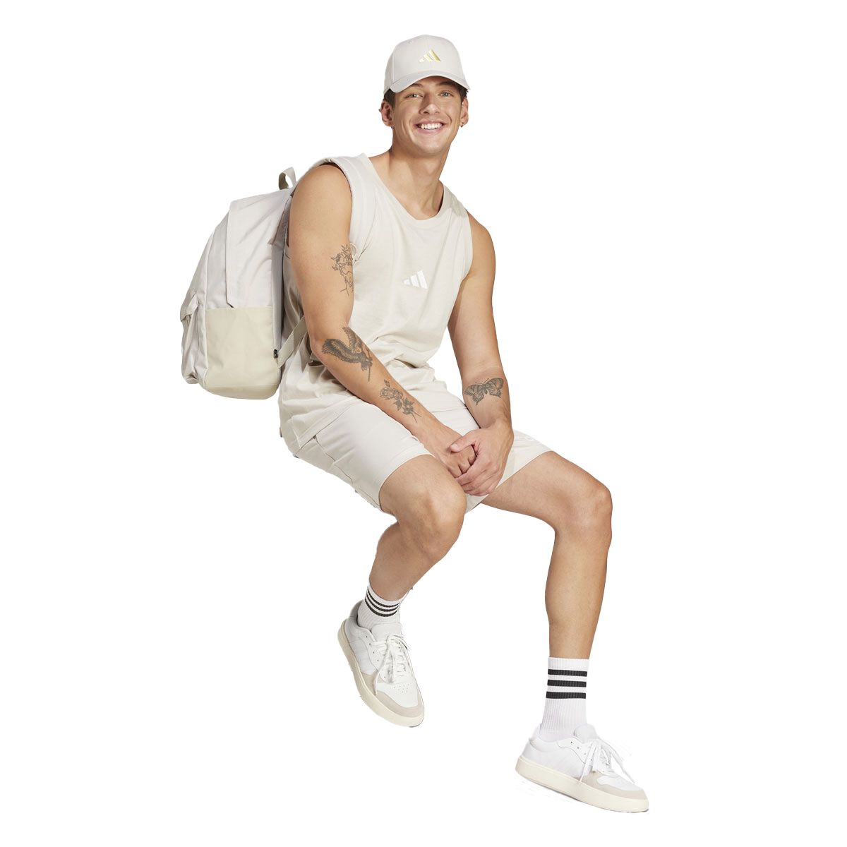 adidas Mens Big Logo Single Jersey Tank