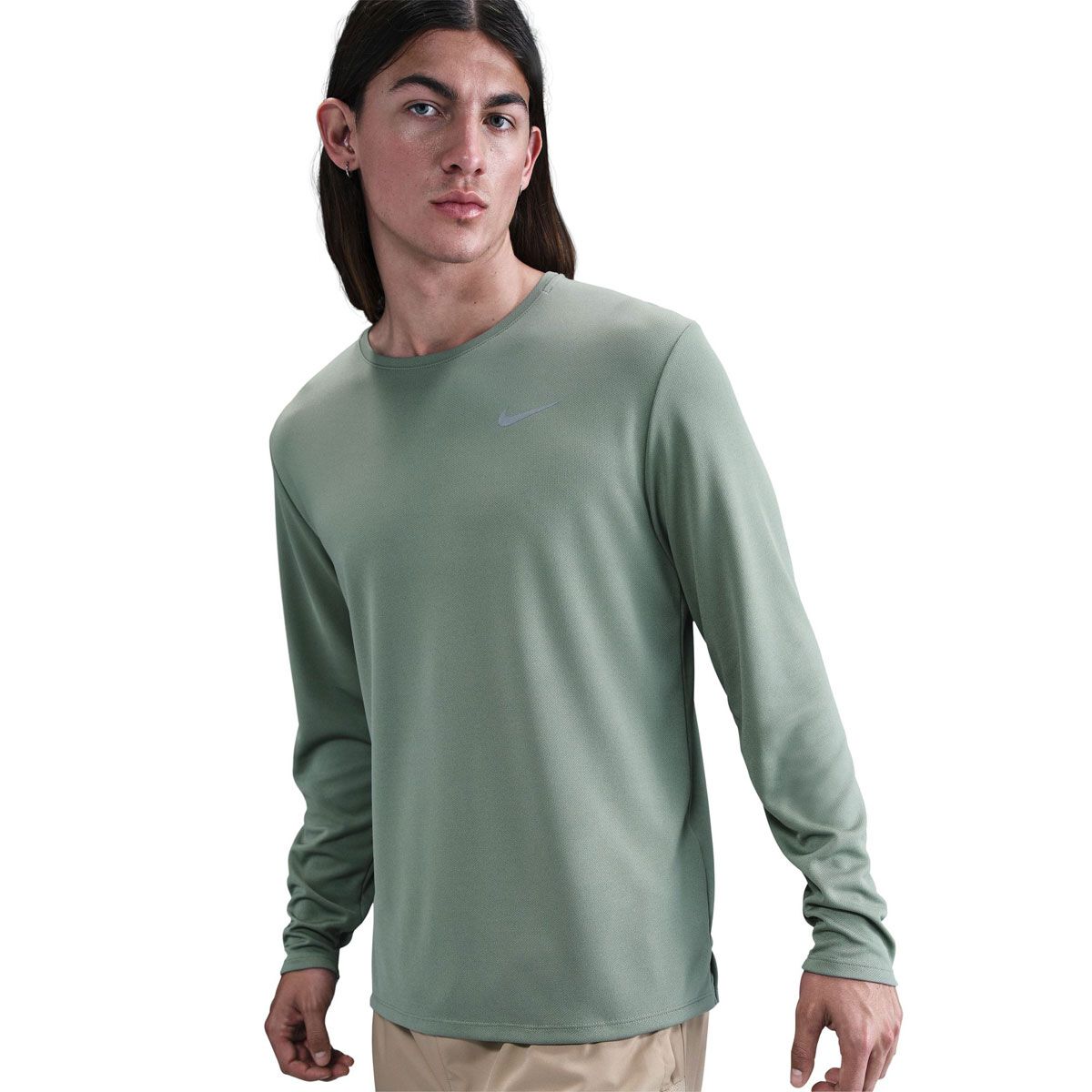 Nike Mens Miler Dri-FIT Long Sleeve Running Top