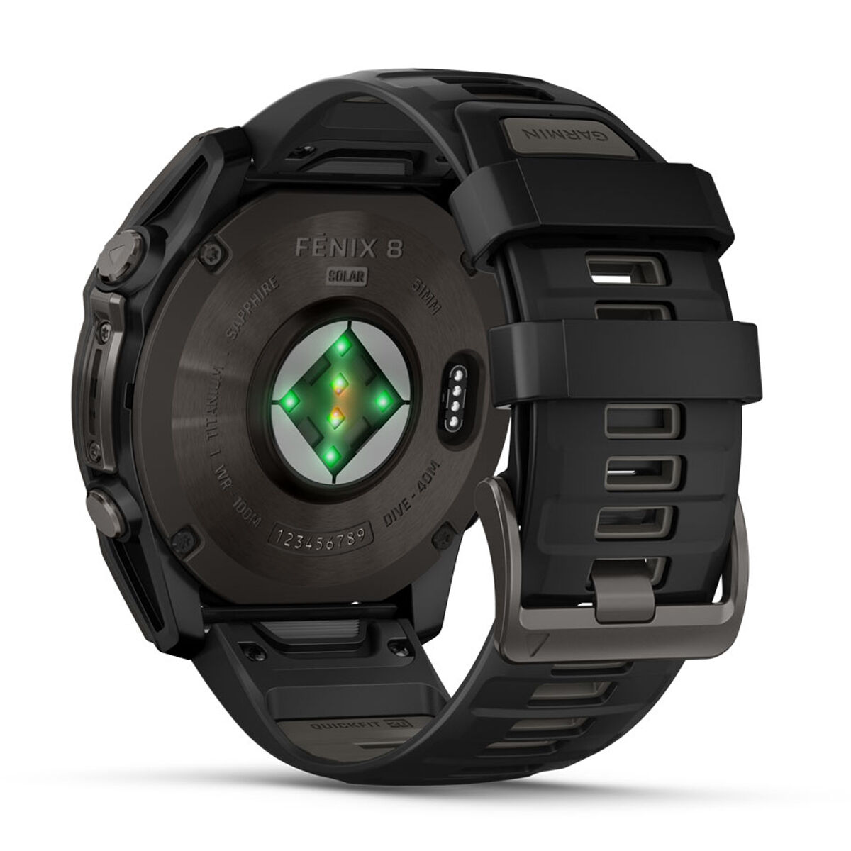Garmin Fenix 8 51mm Sapphire Solar Watch - Black