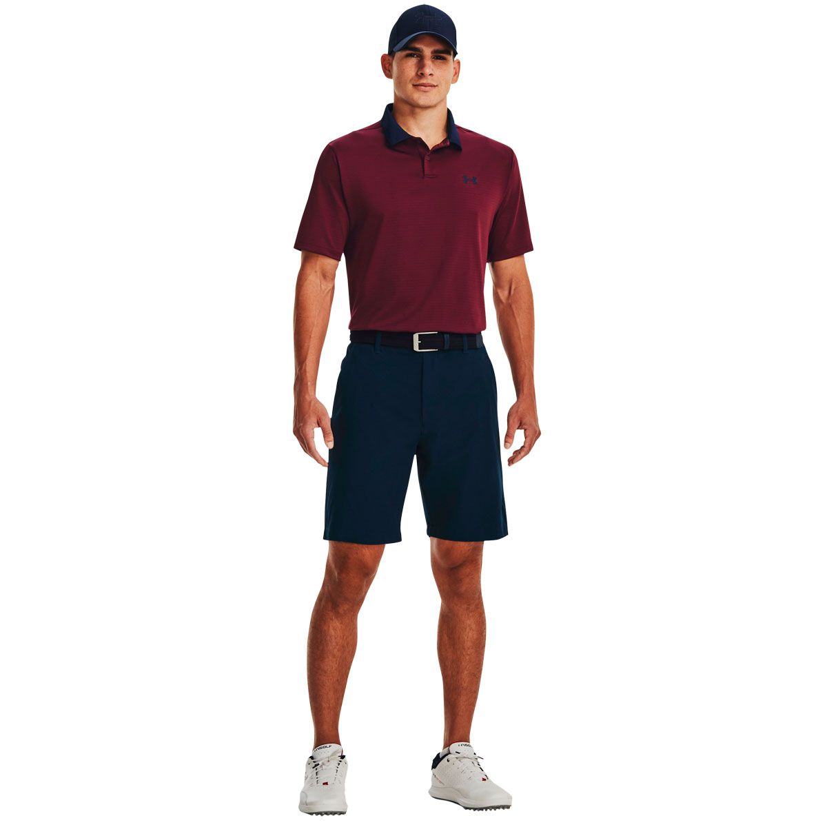Under Armour Mens Performance 3.0 Stripe Golf Polo