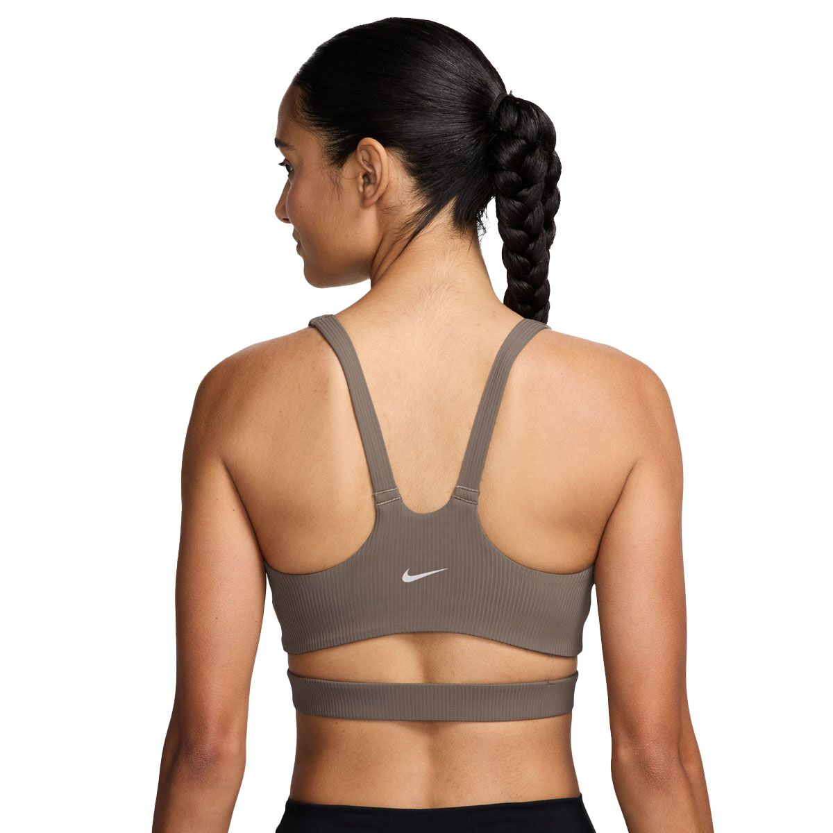 Nike Womens Zenvy Wide Ribbed Light Support Padded Sports Bra