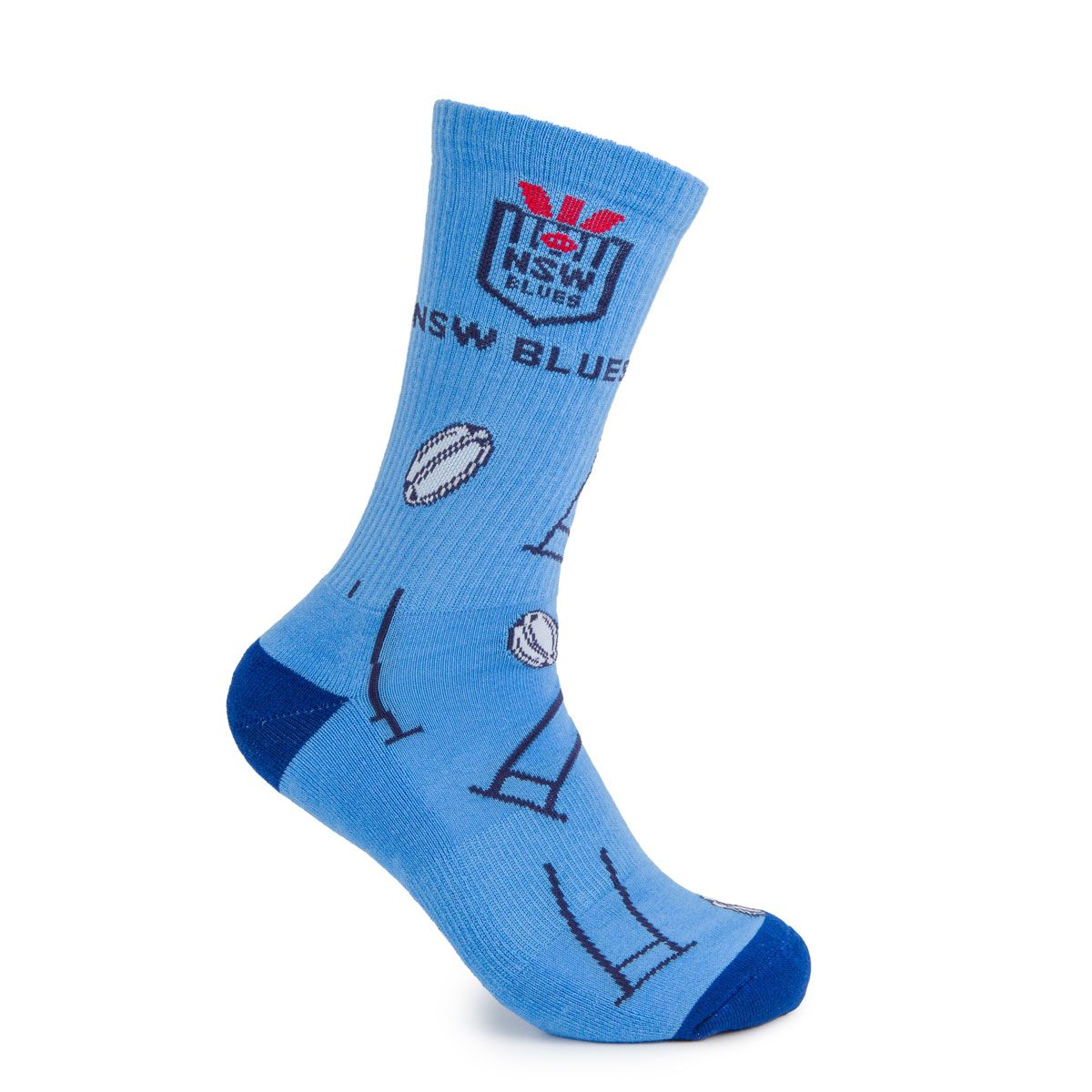 NSW Blues State of Origin Sneaker Socks 2 Pack