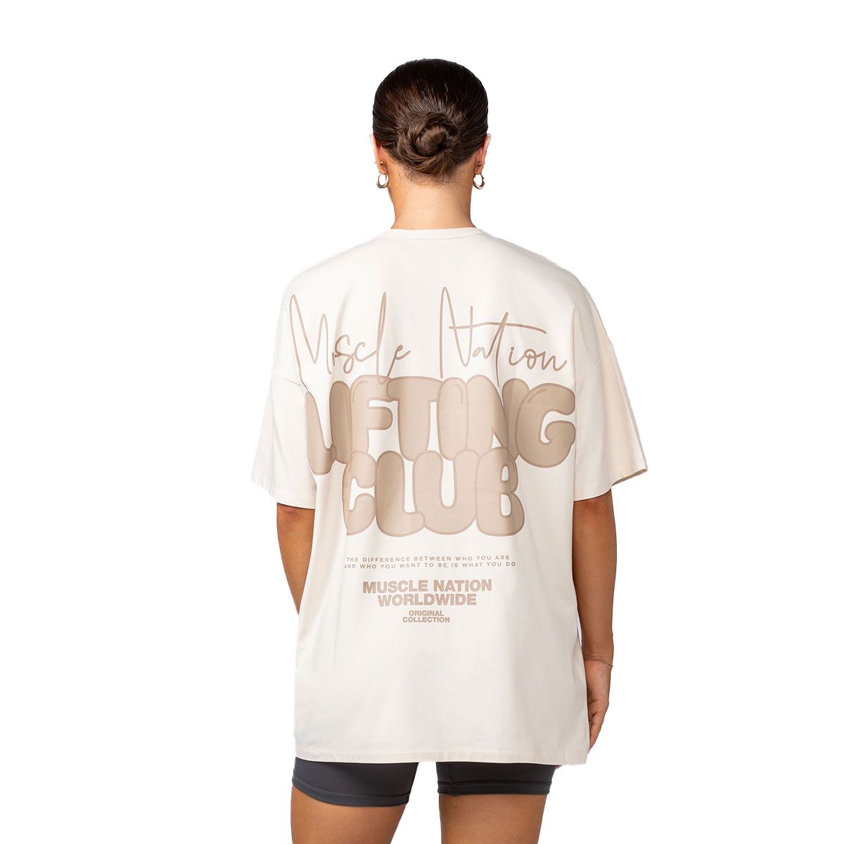 Muscle Nation Womens Lifting Club Oversized Tee