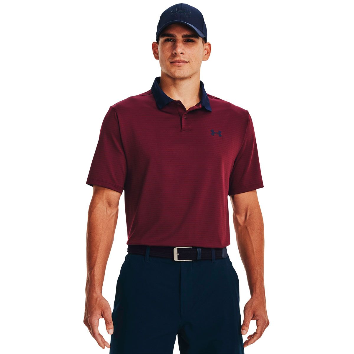 Under Armour Mens Performance 3.0 Stripe Golf Polo