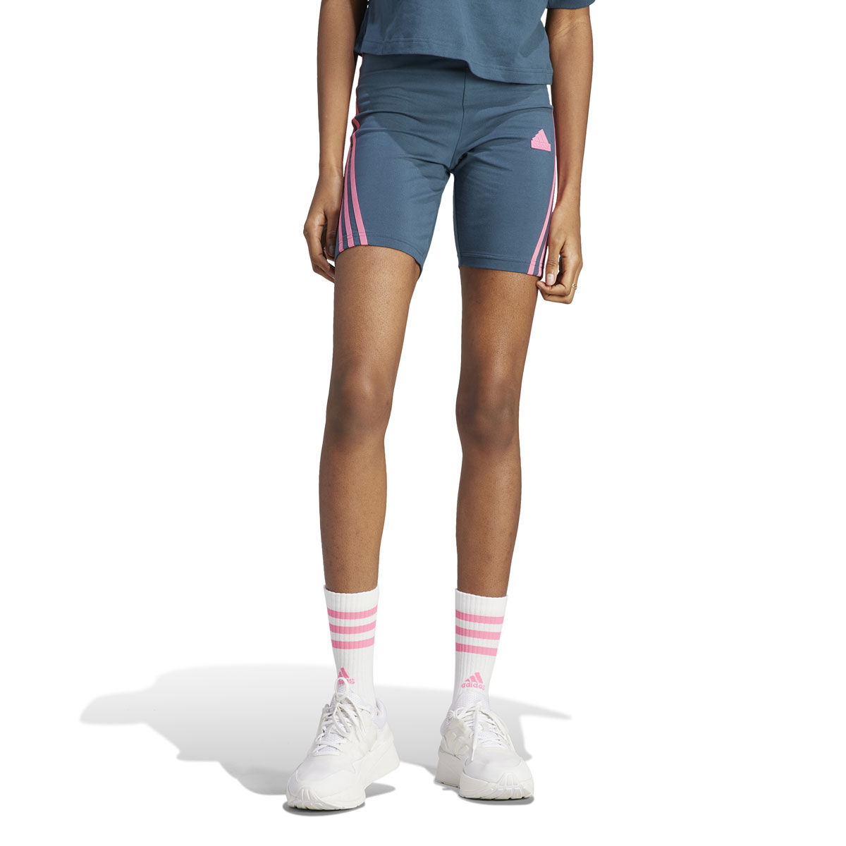 adidas Womens Future Icons 3-Stripes Biker Shorts