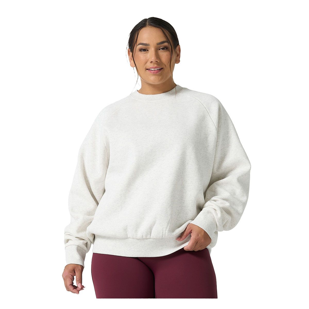 Ell/Voo Womens Mae Fleece Crew Neck Sweatshirt
