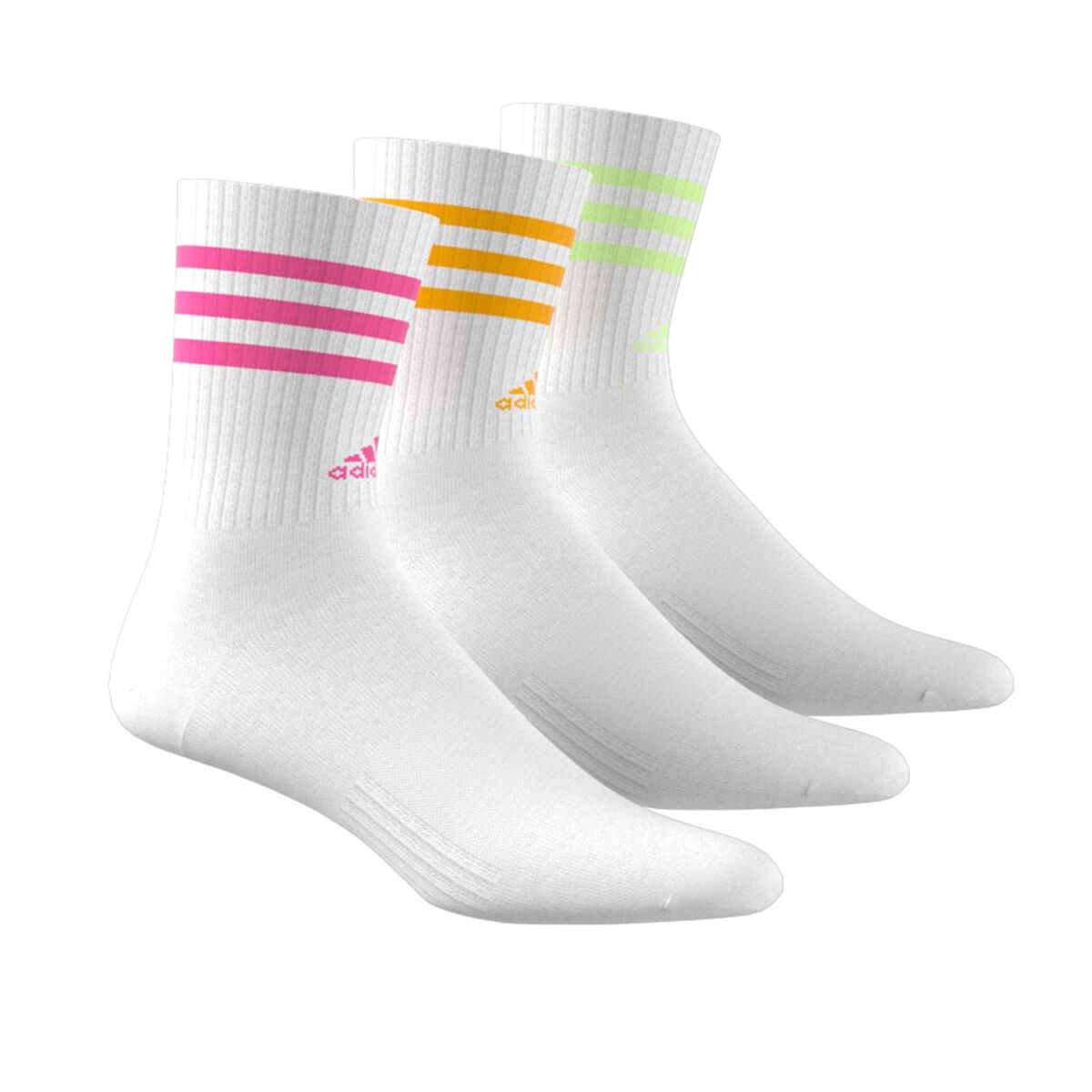 adidas 3-Stripes Cushioned Crew Socks