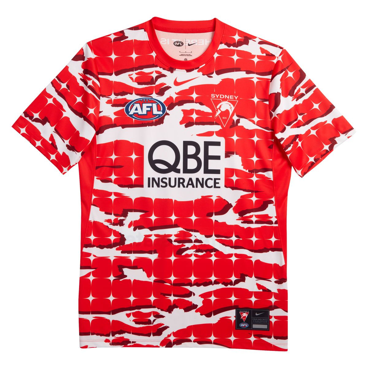 Nike Sydney Swans 2025 Pre-Match Top