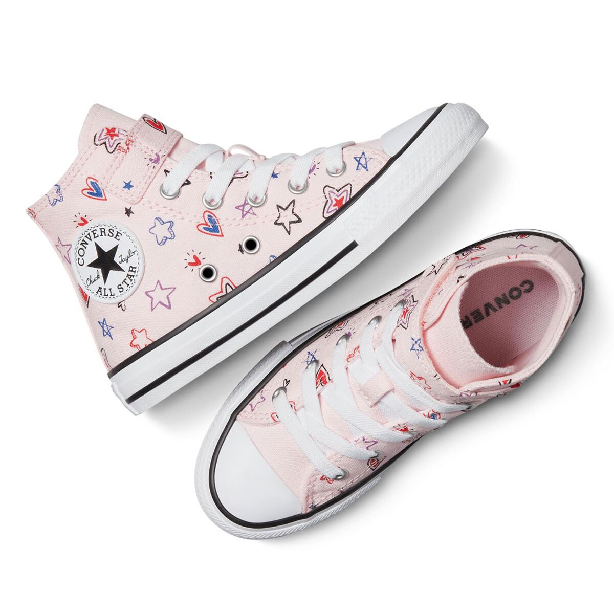 Converse Chuck Taylor All Star Easy On Doodles PS Kids Casual Shoes