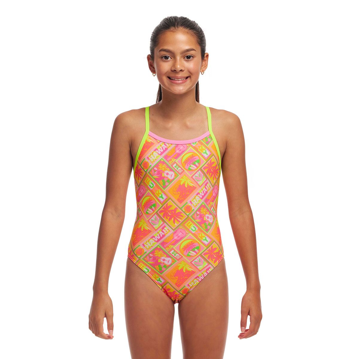 Funkita Girls Single Strap One Piece Multi 14