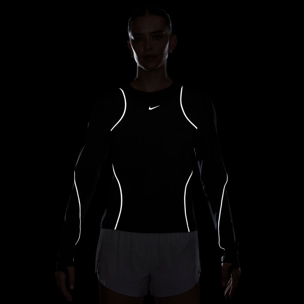 Nike Womens Running Division Reflective Long Sleeve Running Top