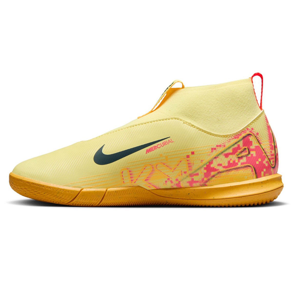 Nike Mercurial Superfly 10 Academy Kylian Mbappé Kids Indoor Soccer Shoes Orange/Navy US 6