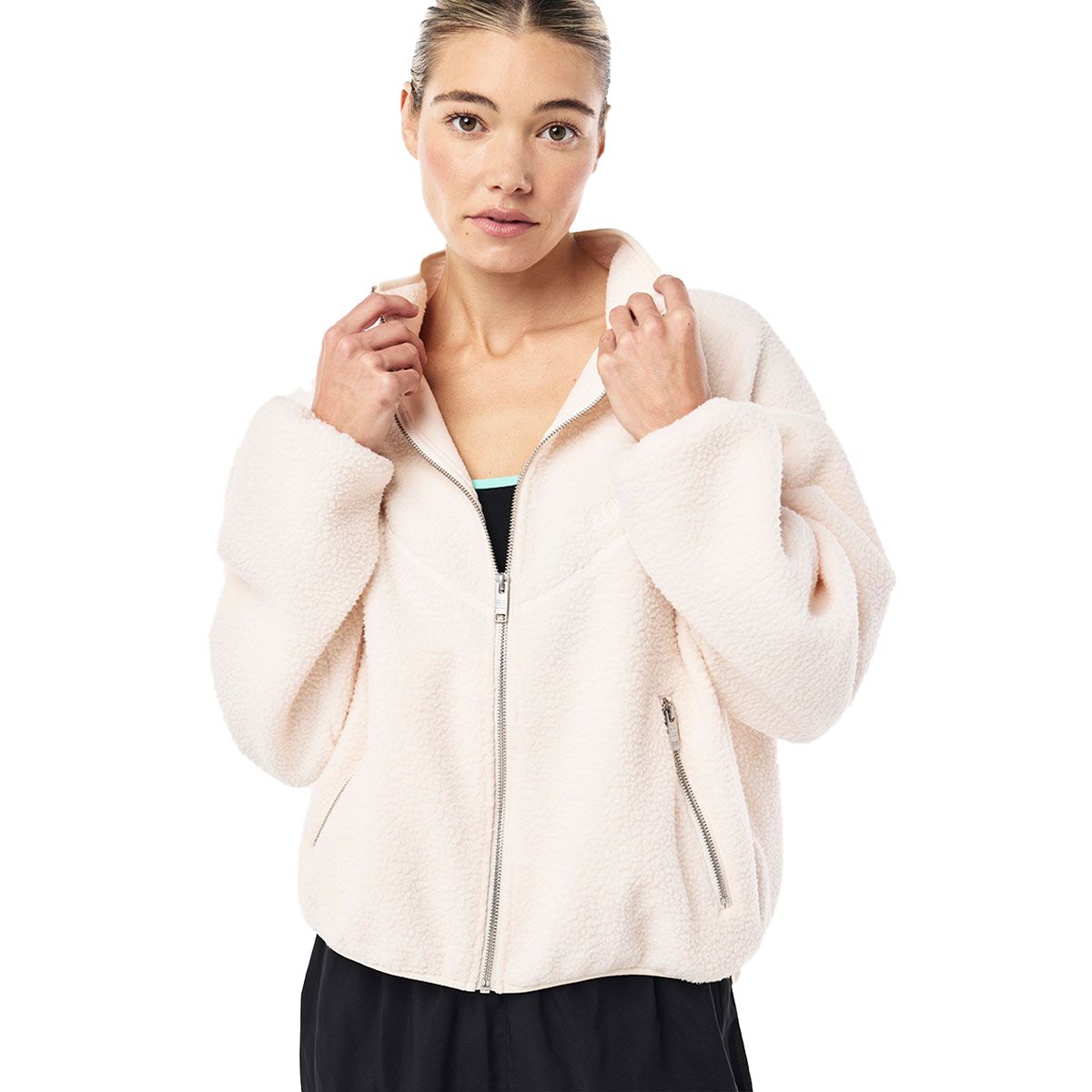 P.E Nation Womens Soundtrack Sherpa Fleece Jacket