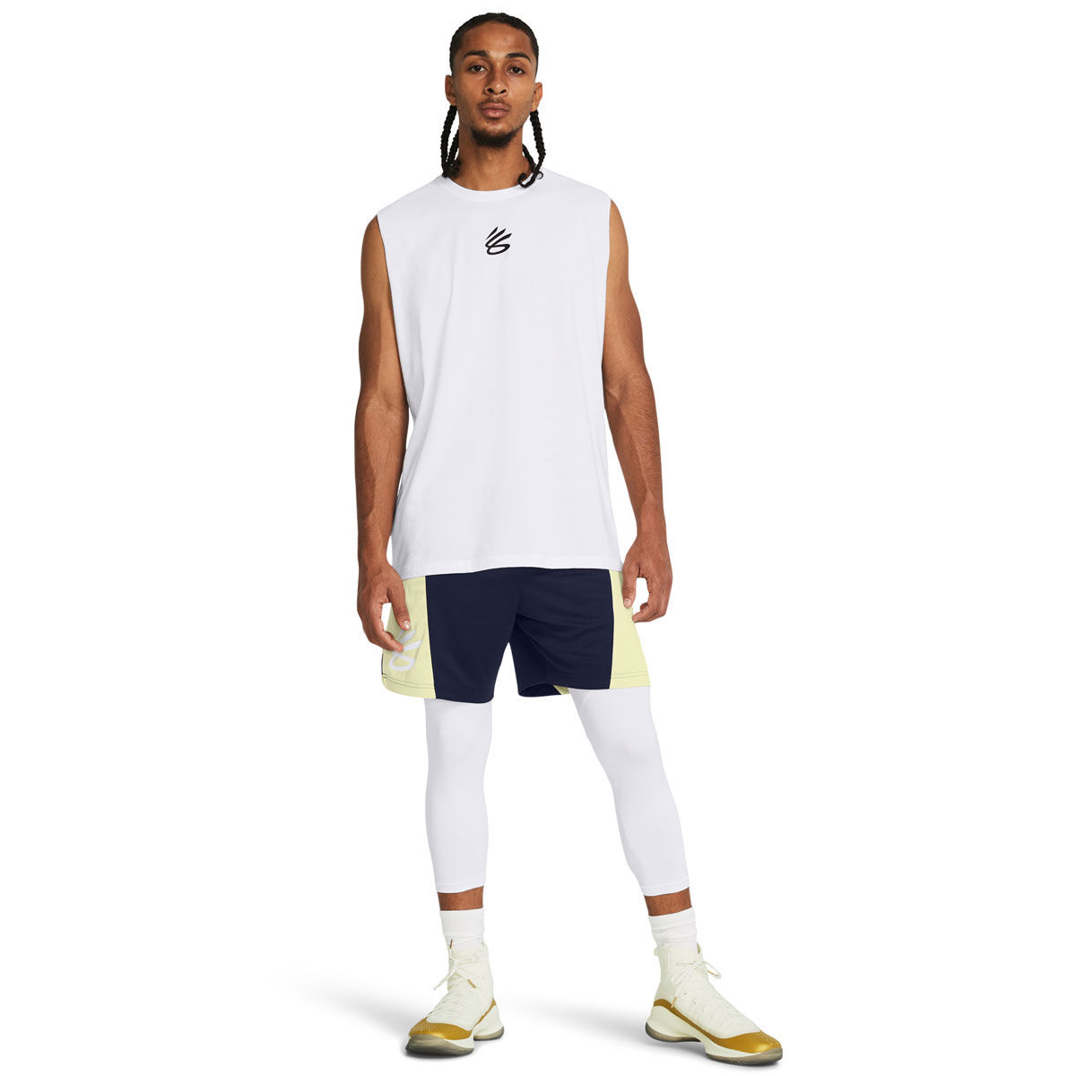 Under Armour Curry Mens Brand 3/4 Length Basketball Tights