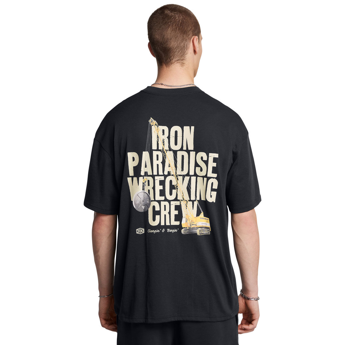 Under Armour Project Rock Mens Tools Of The Trade Heavyweight Training Tee