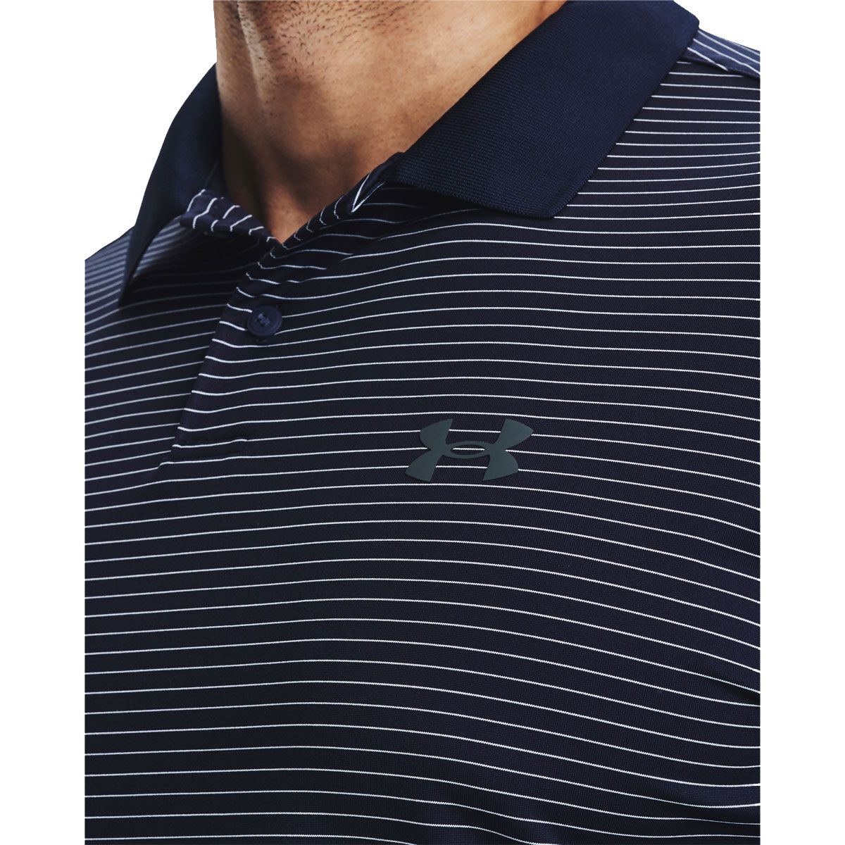 Under Armour Mens Performance 3.0 Stripe Golf Polo