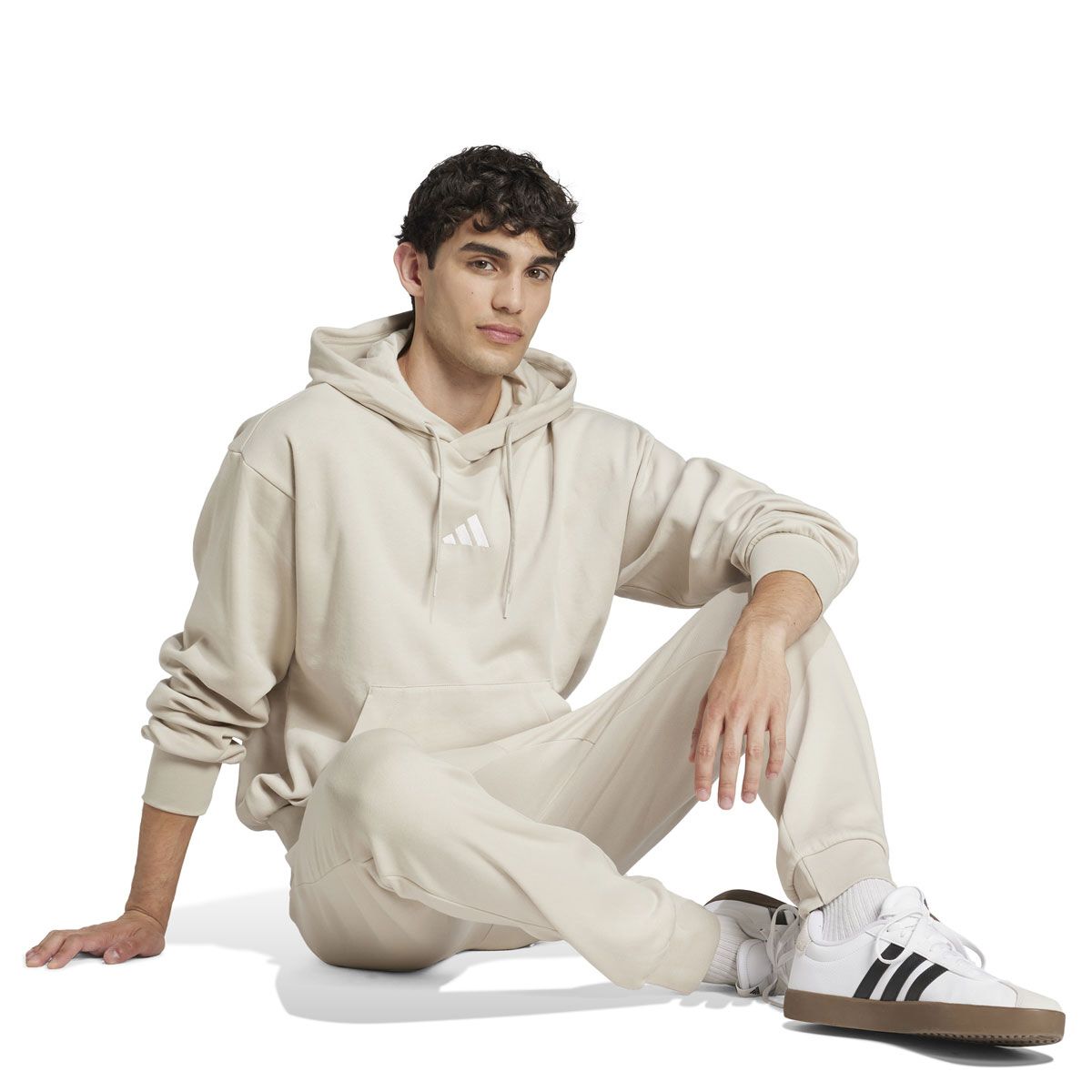 adidas Mens Essentials Feel Cozy Fleece Pullover Hoodie