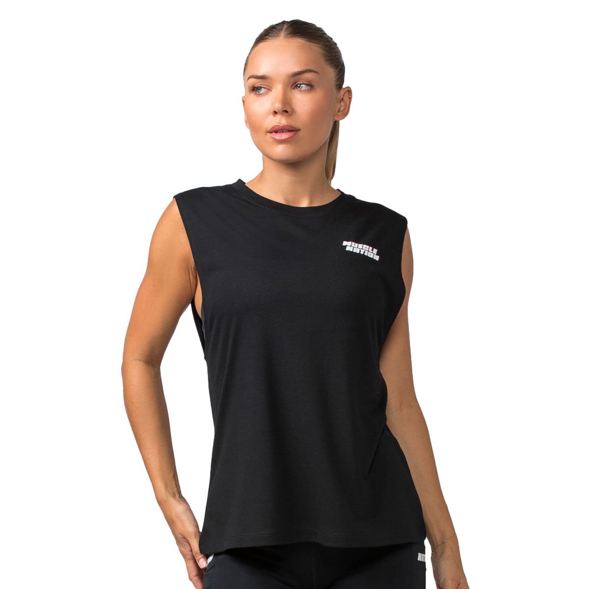 Muscle Nation Womens Faster Drop Arm Tank