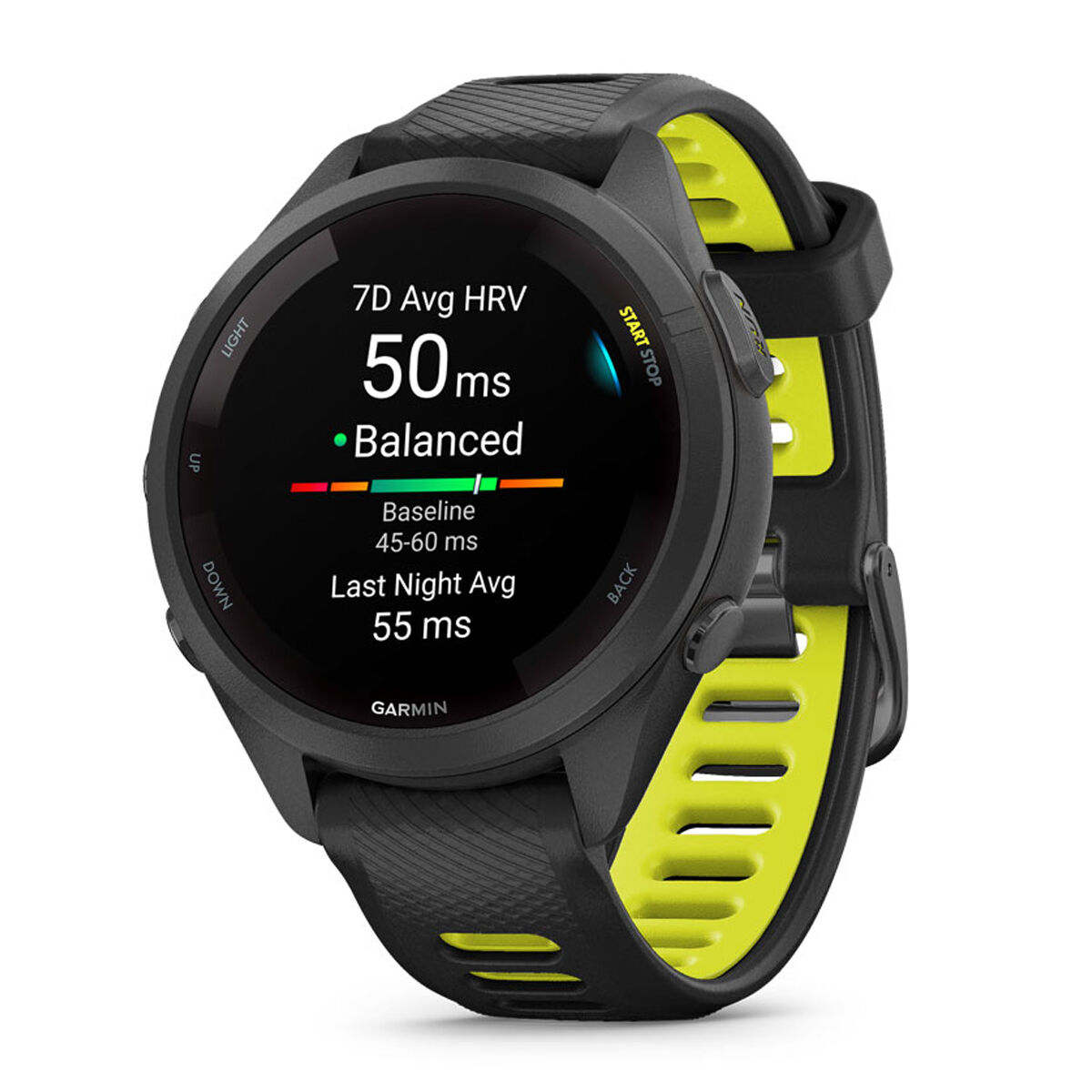 Garmin Forerunner 265S Watch - Black Amp Yellow