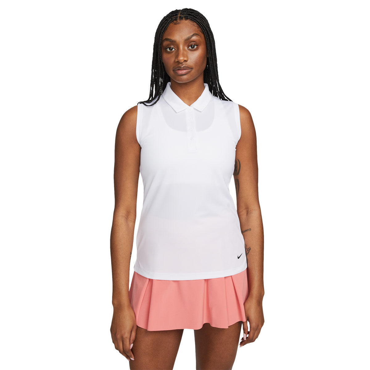 Nike Womens Victory Dri-FIT Sleeveless Golf Polo