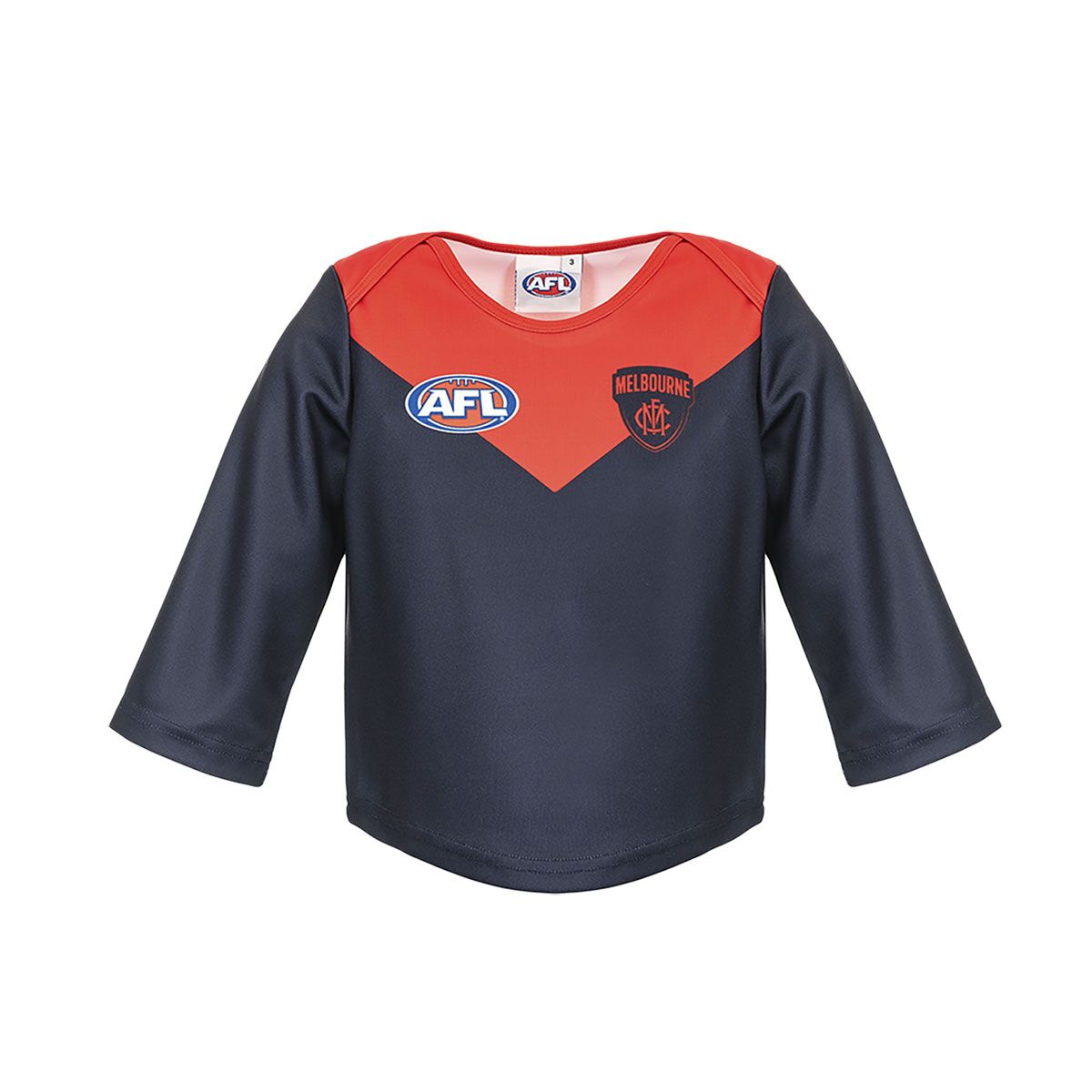 Melbourne Demons Infants Long Sleeve Replica Guernsey