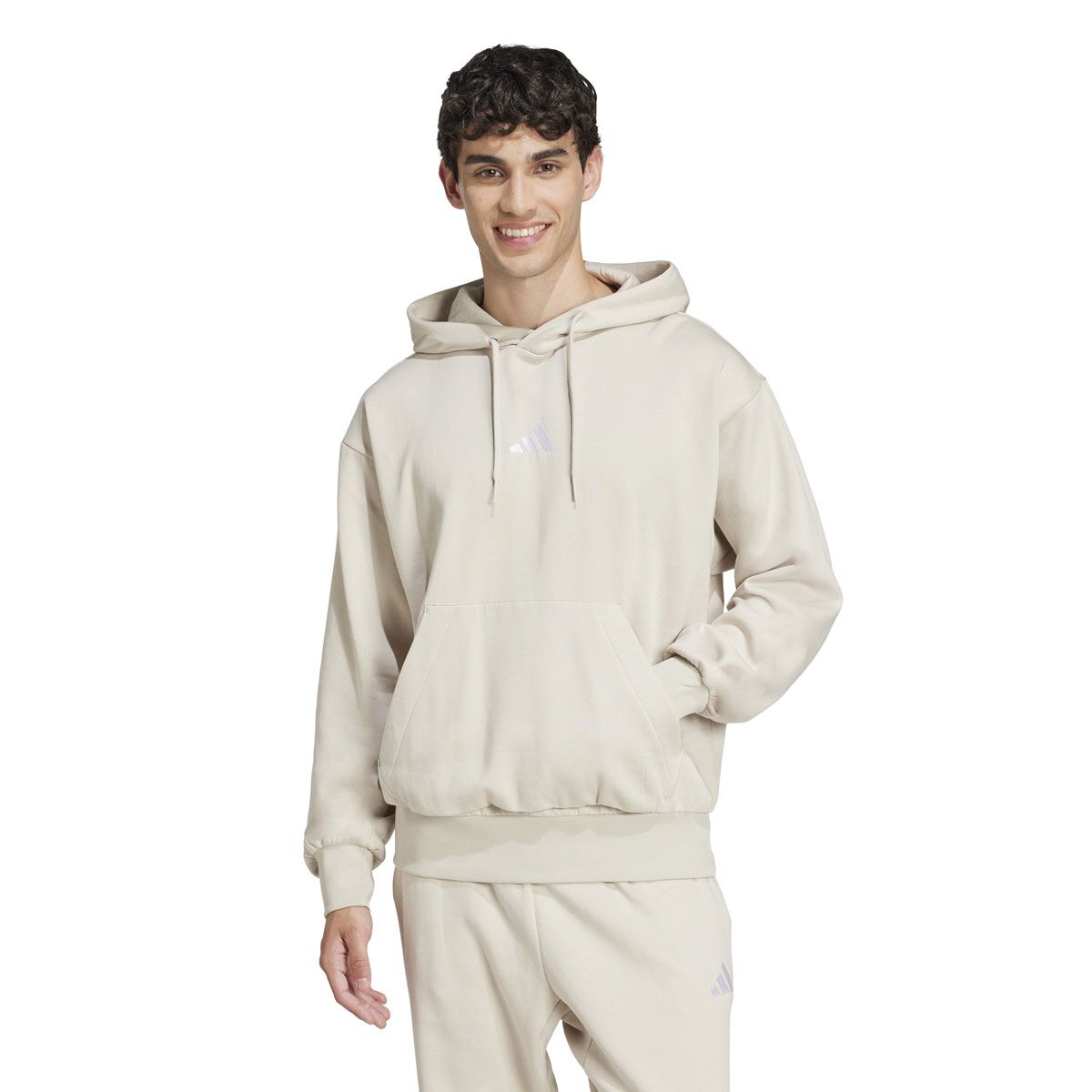 adidas Mens Essentials Feel Cozy Fleece Pullover Hoodie