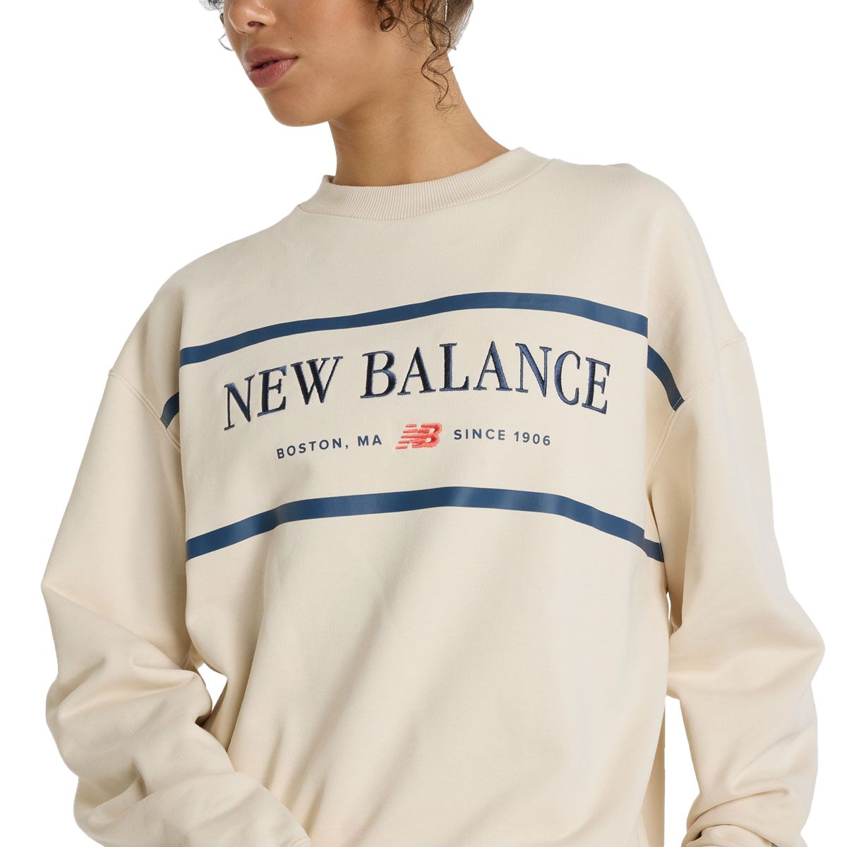 New Balance Womens Athletics Nautical Lobster Crew Sweatshirt