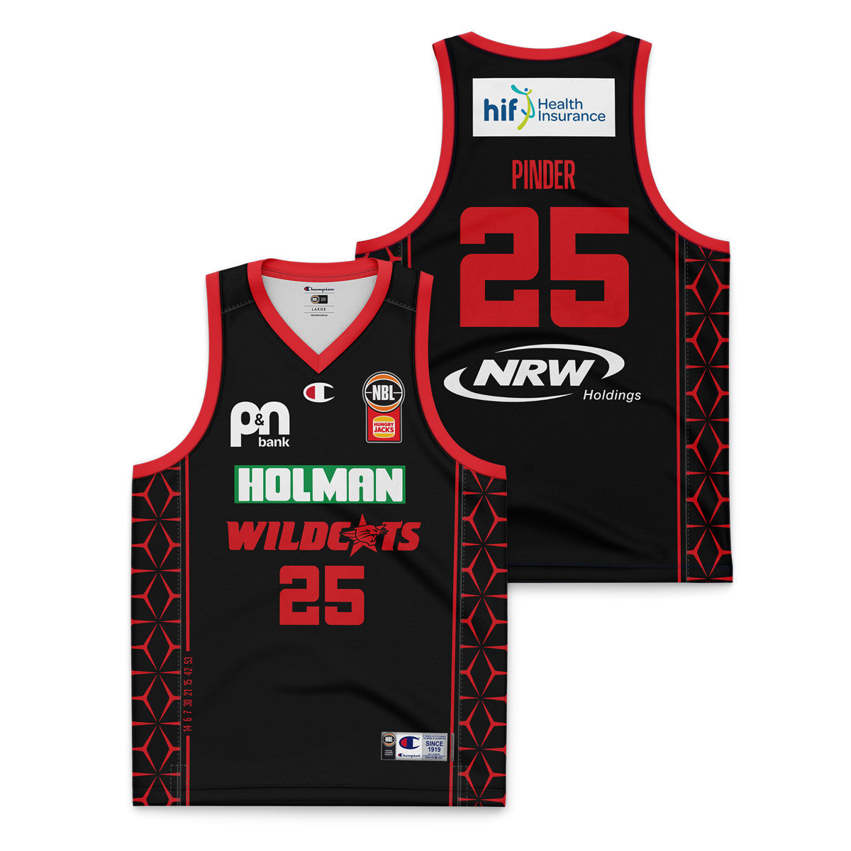 Perth Wildcats Kids Keanu Pinder Away 2024 Basketball Jersey