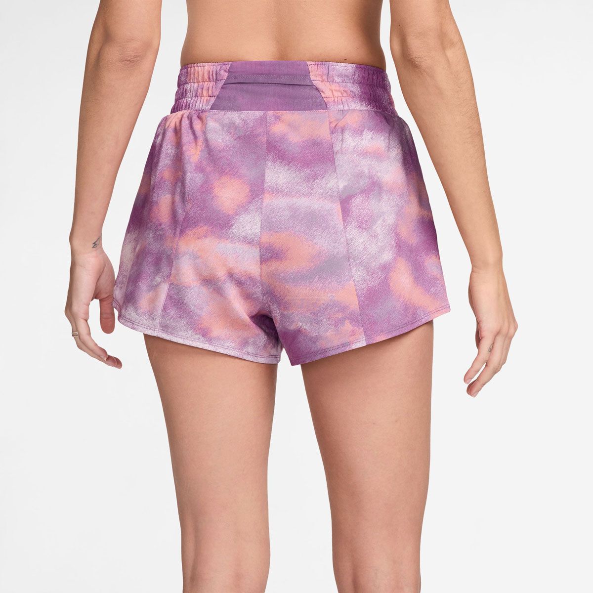 Nike Womens One Dri-FIT High Rise 3 Inch Brief-Lined Printed Shorts