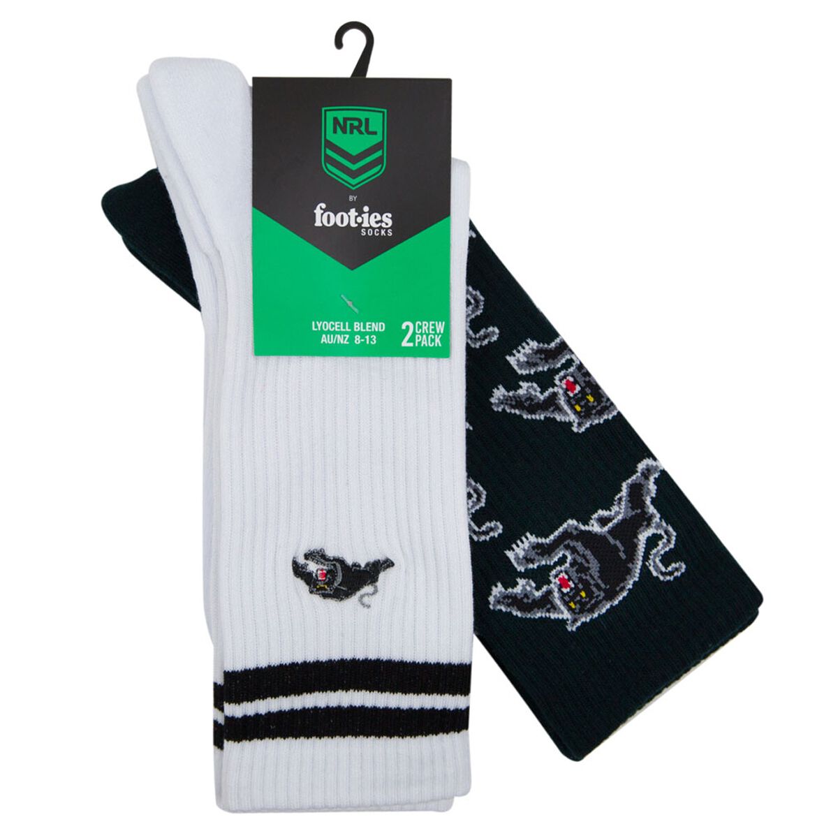 Footies Penrith Panthers 2025 Sneaker Socks 2 Pack