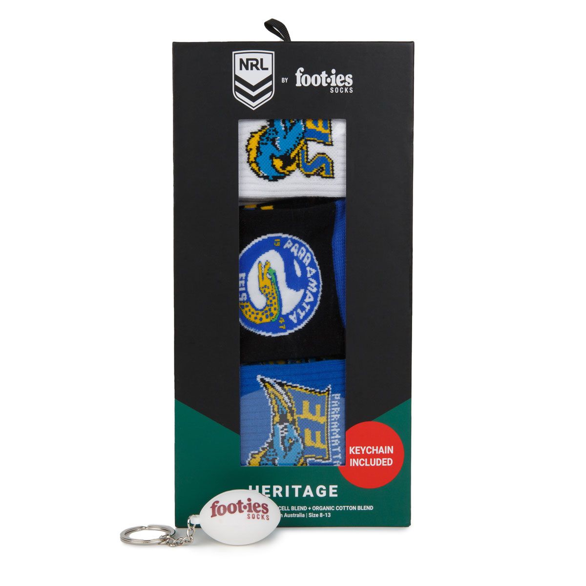 Parramatta Eels 3 Pack Sock Gift Pack