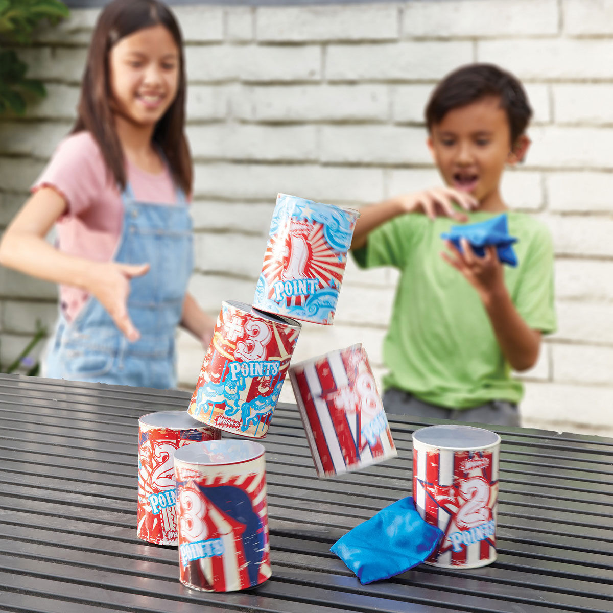 Wham-O Tin Can Topple Carnival Game