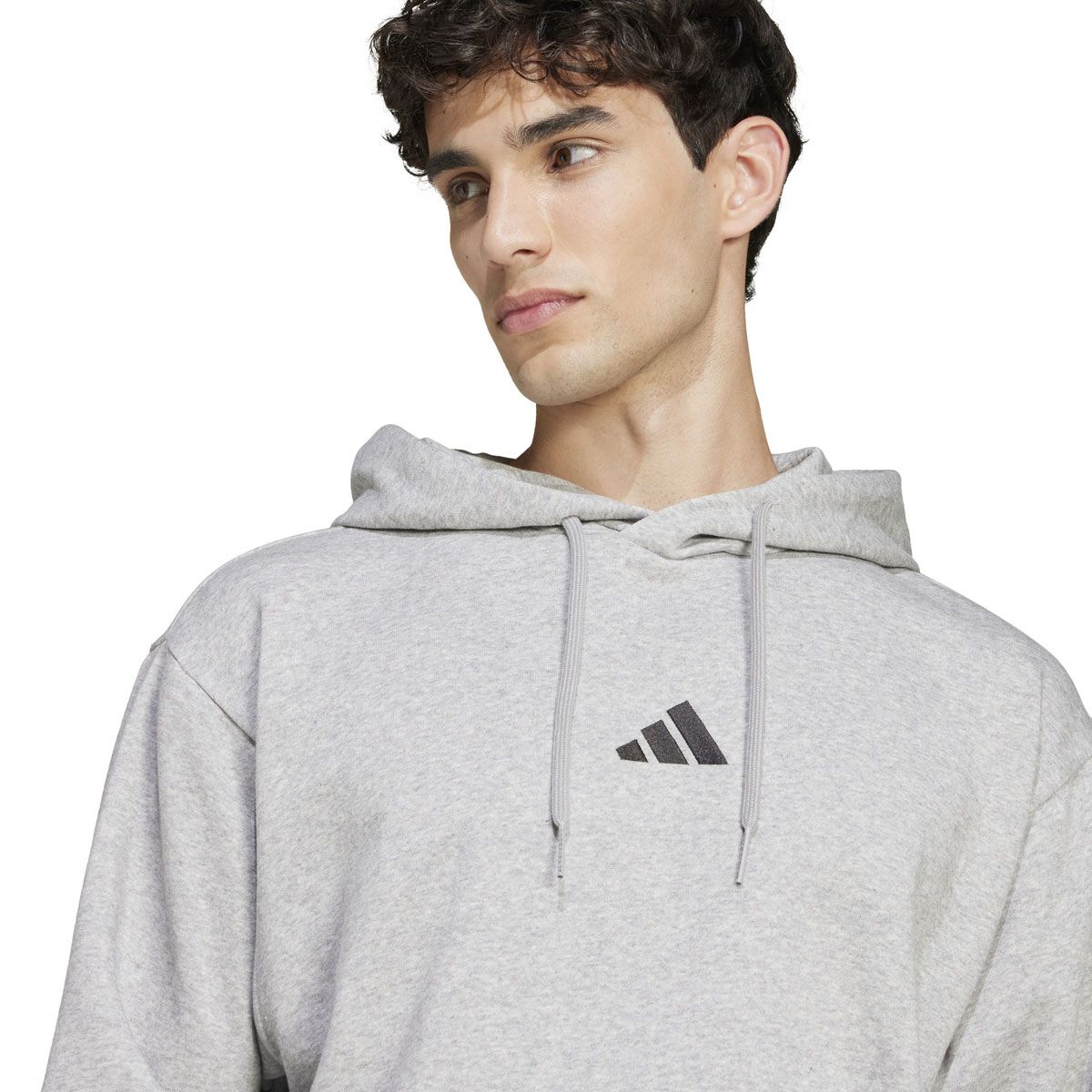 adidas Mens Essentials Feel Cozy Fleece Pullover Hoodie