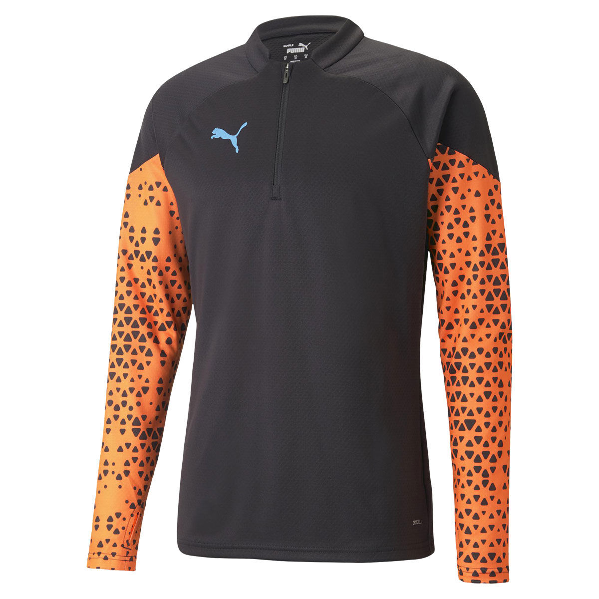 PUMA Mens IndividualCUP Football 1/4 Zip Training Top