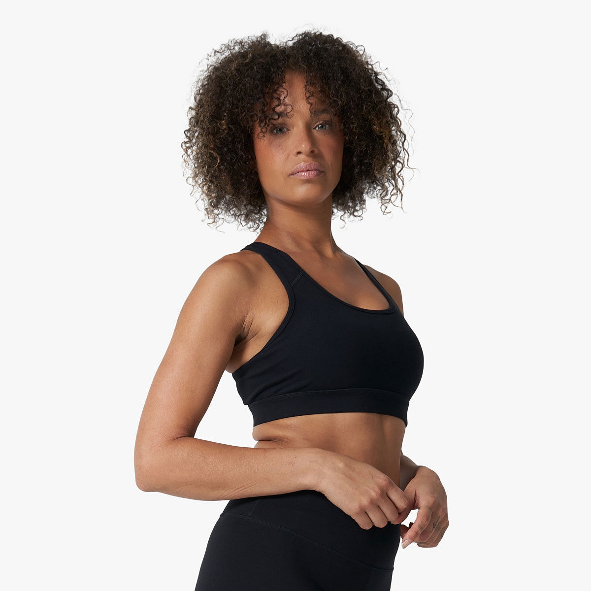 Ell/Voo Womens Essentials Crop Sports Bra