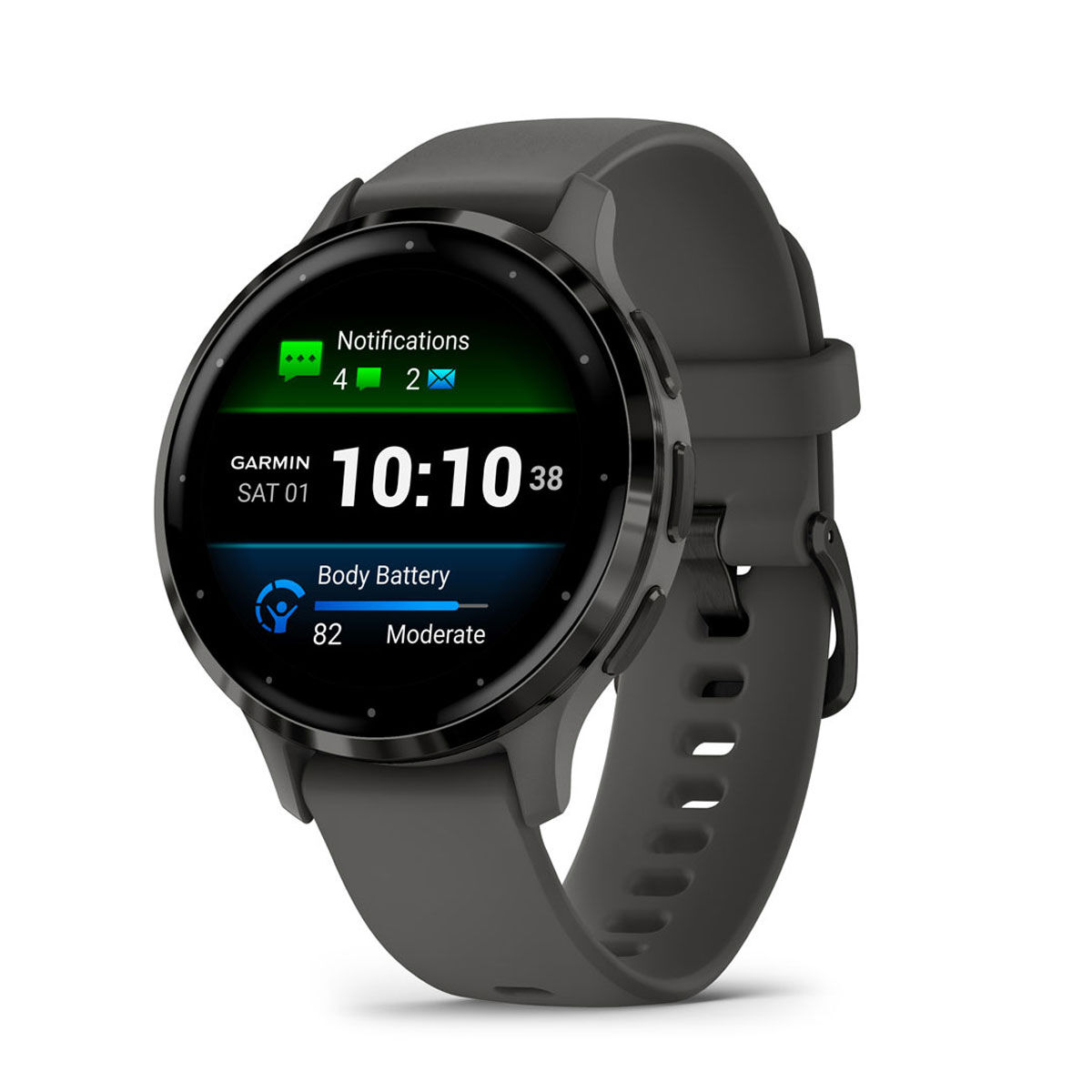 Garmin Venu 3S Watch - Pebble Gray/Slate