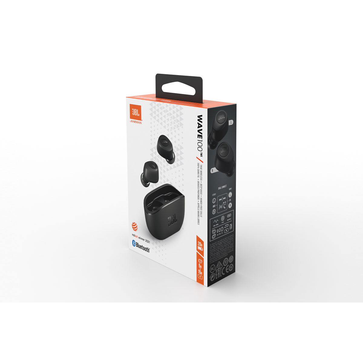 JBL Wave 100 TWS Wireless Earphones Black