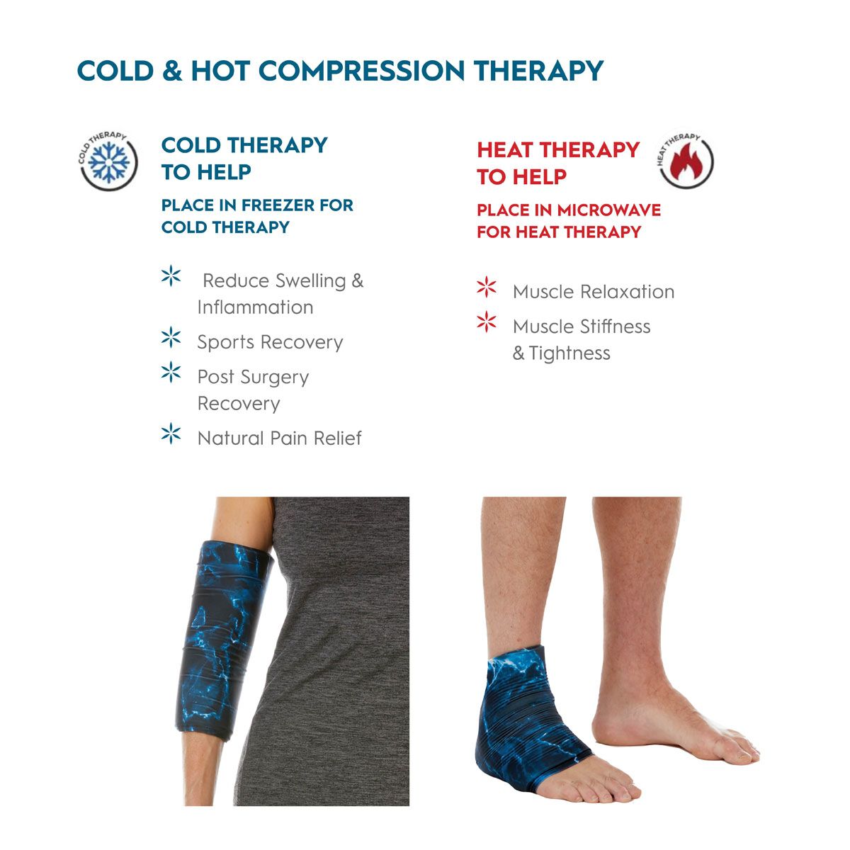 Gaiam Cold Hot Compression Sleeve S