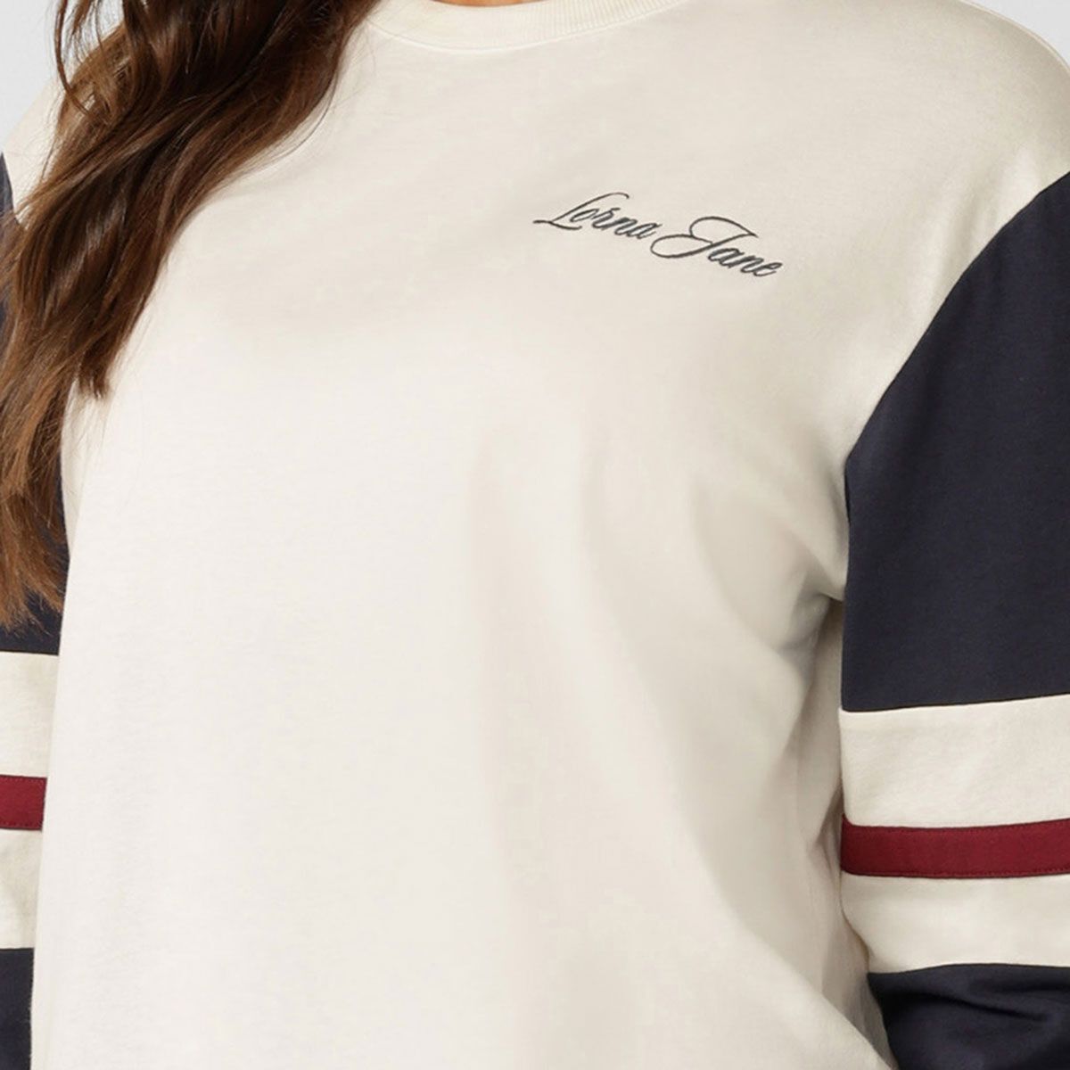 Lorna Jane Womens Varsity Long Sleeve Tee