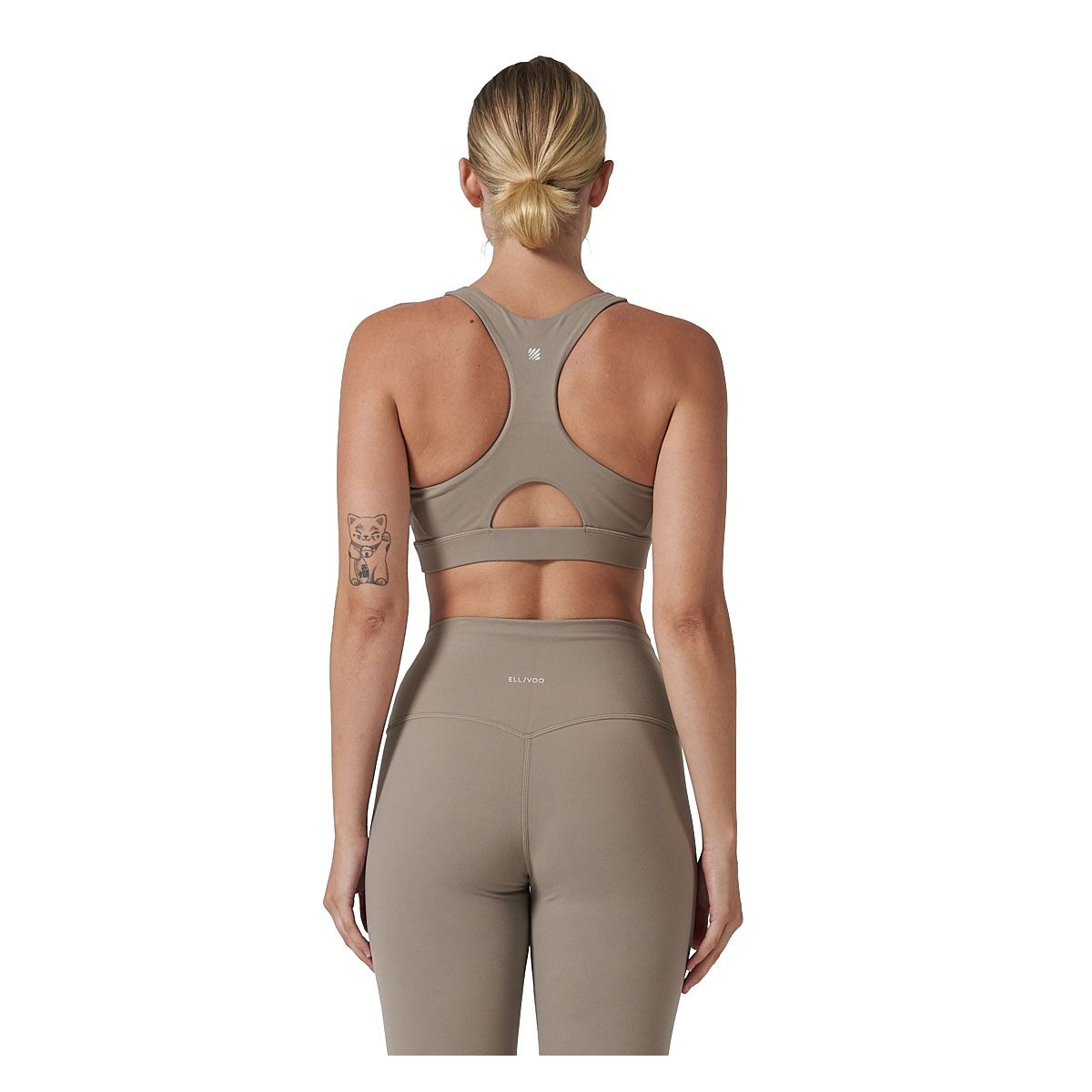 Ell/Voo Womens Studio Crop Sports Bra