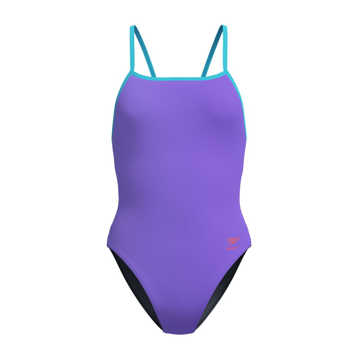 Speedo Womens Solid Tri Back One Piece Swimsuit