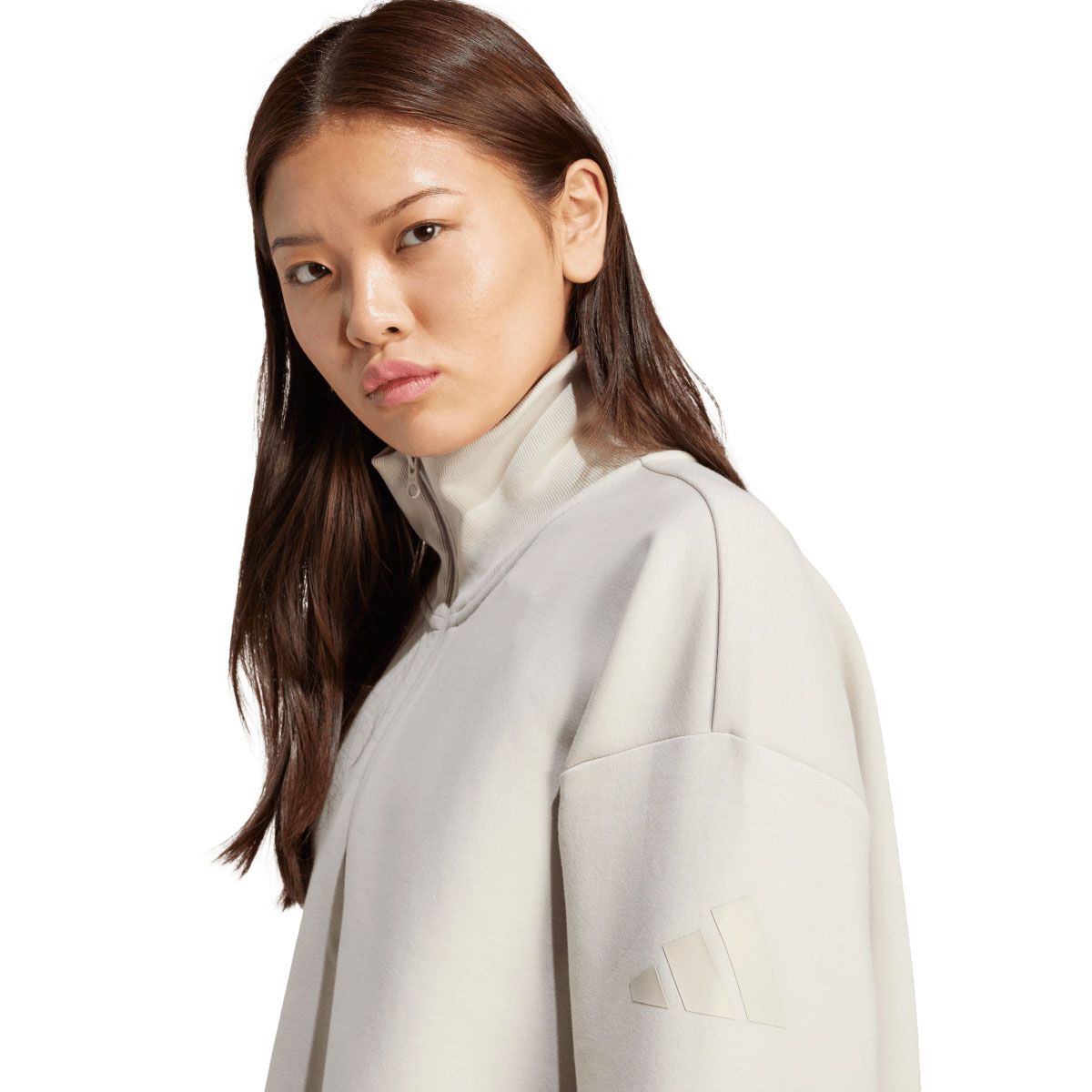 adidas Womens ALL SZN Soft Lux Quarter Zip Pullover